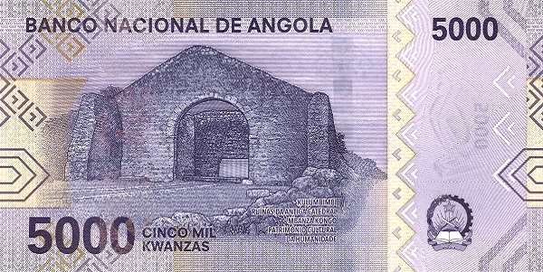 Ангола: 5000 кванз 2023 г. (реверс)