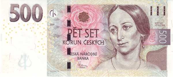 Чехия: 500 крон 2009 г. (аверс)