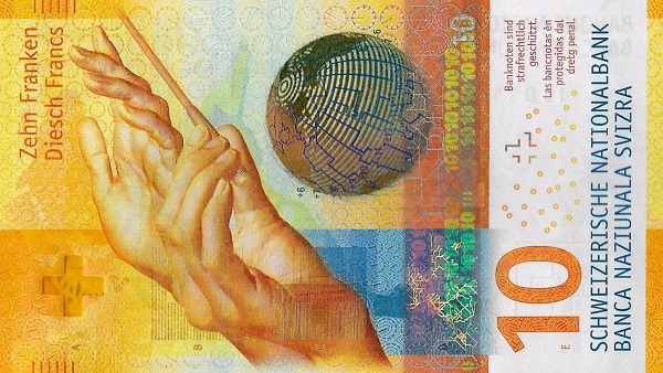 Швейцария: 10 франков 2016-2017 г. (аверс)