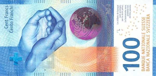Швейцария: 100 франков 2017 г. (аверс)